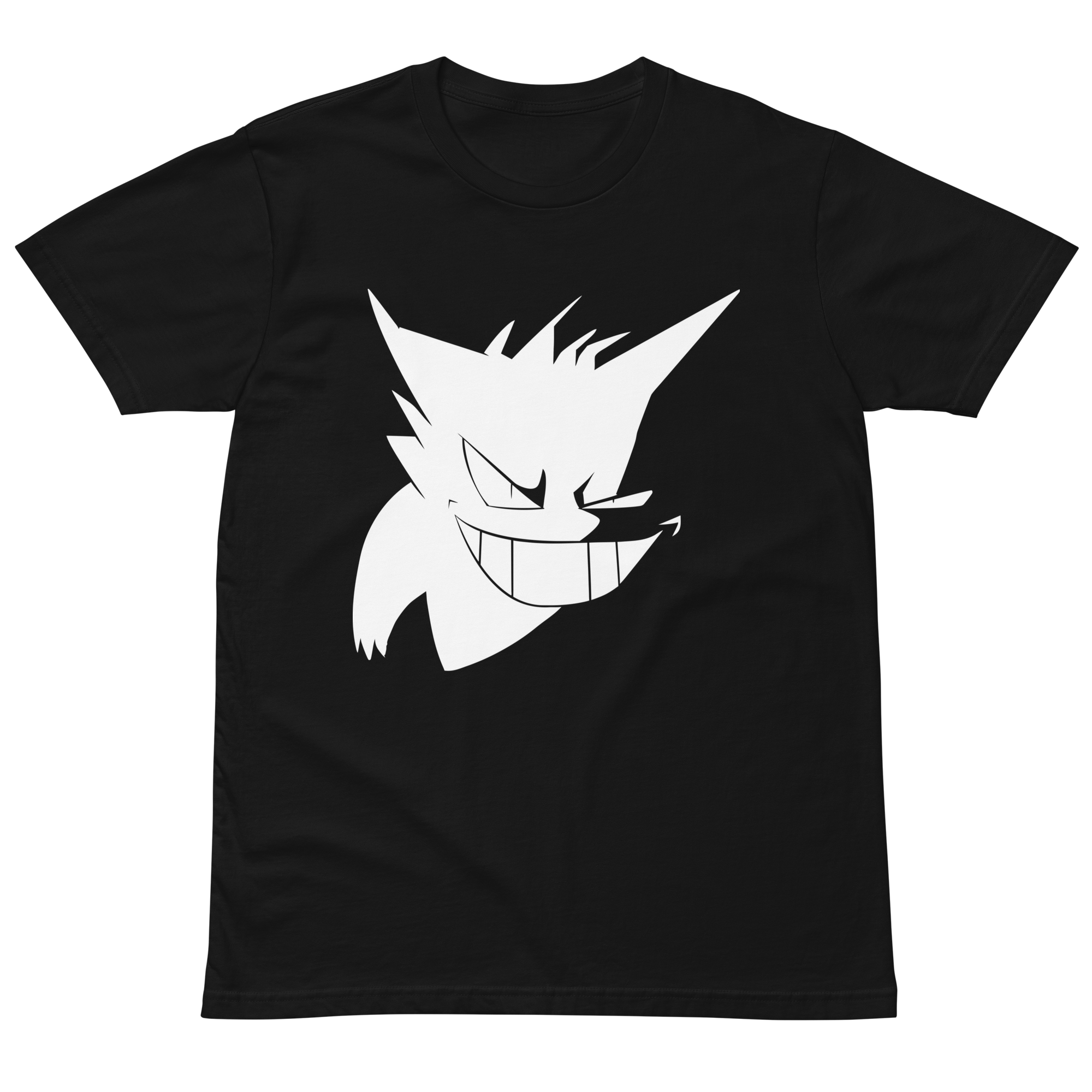 Gengar Ghost Face Graphic T-Shirt in Black — Otaku Bestie Anime Apparel