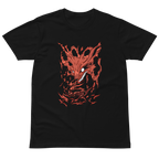 Naruto Kurama Demon Fox Graphic T-Shirt in Black — Otaku Bestie Anime Apparel
