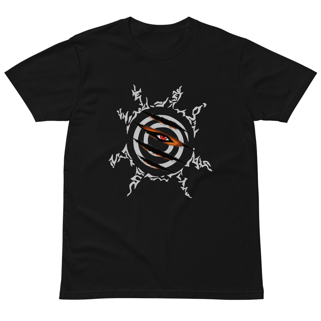 Naruto Kurama Seal Graphic T-Shirt in Black — Otaku Bestie Anime Apparel