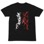 Naruto Kurama Half Face Graphic T-Shirt in Black — Otaku Bestie Anime Apparel
