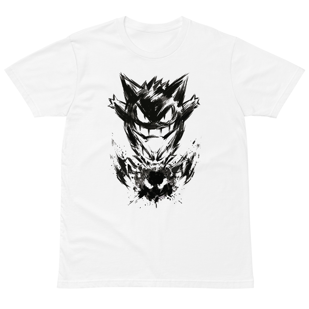 Ghost Evolution Ink Silhouette Graphic T-Shirt in Natural — Otaku Bestie Anime Apparel