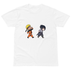 Naruto and Sasuke Graphic T-Shirt in Black — Otaku Bestie Anime Apparel