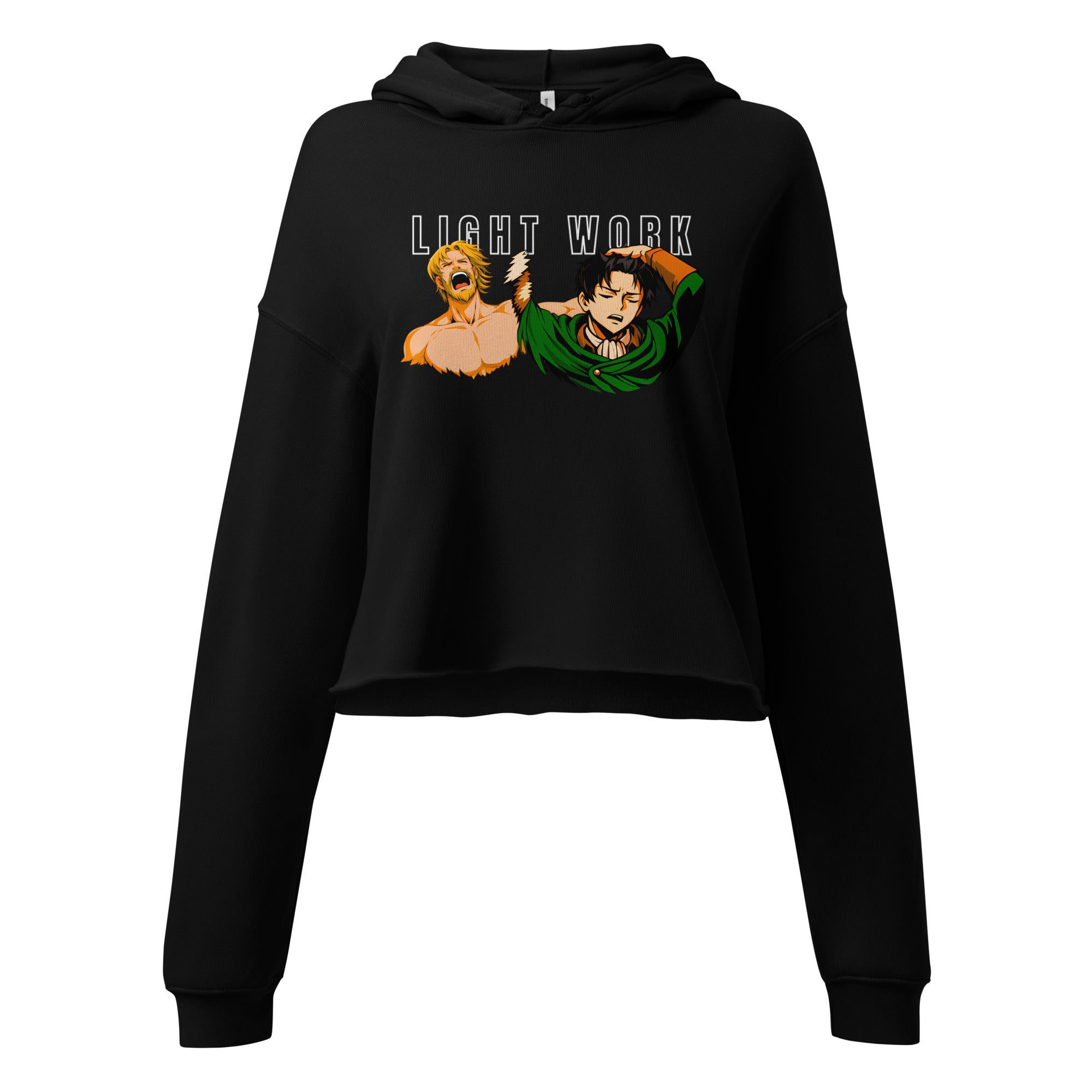 Attack on Titan Levi Zeke Graphic Crop Hoodie in S — Otaku Bestie Anime Apparel